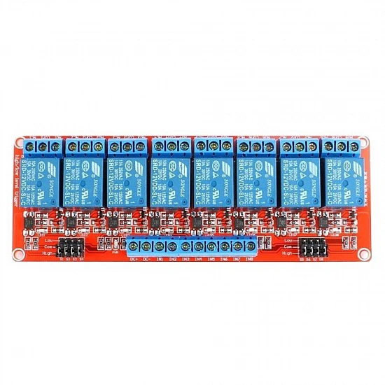 8 Channel 12V Relay Module with Optocoupler Isolation