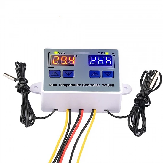 XK-W1088 Dual Digital Temperature Controller 110V-220V
