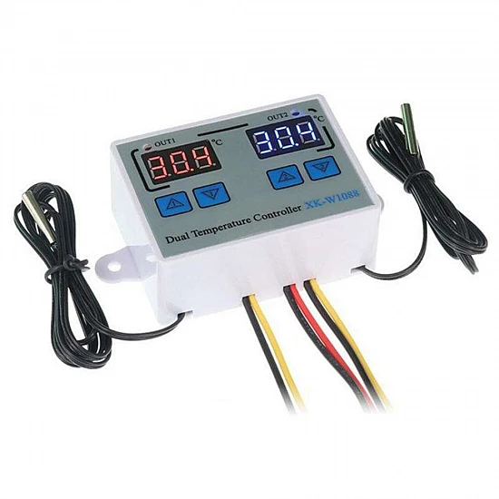 XK-W1088 Dual Digital Temperature Controller 110V-220V