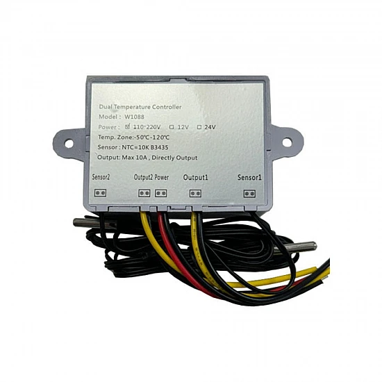 XK-W1088 Dual Digital Temperature Controller 110V-220V