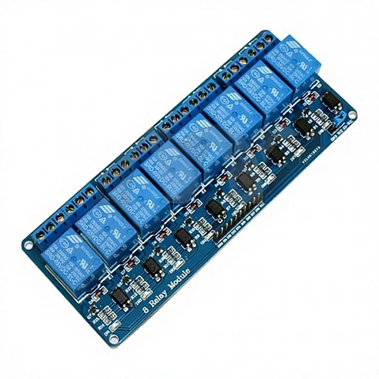 8-Channel 24V Relay Module with Optocoupler Isolation 10A