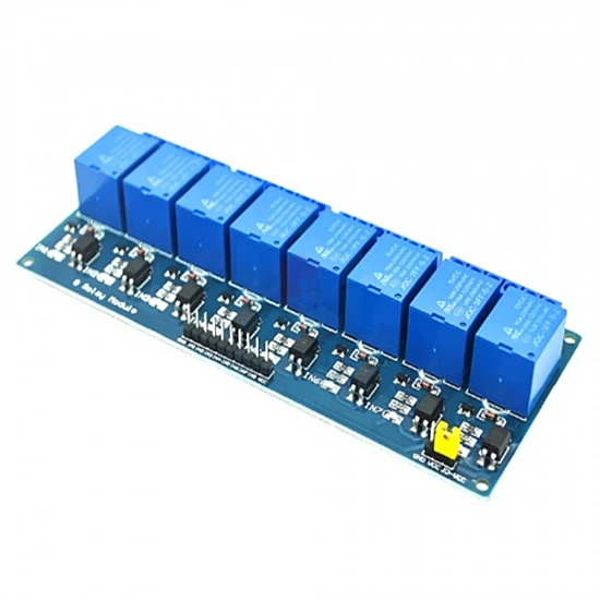 8-Channel 24V Relay Module with Optocoupler Isolation 10A