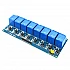 8-Channel 24V Relay Module with Optocoupler Isolation 10A