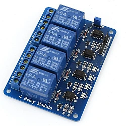 4 Channel 12V Relay Module with Optocoupler
