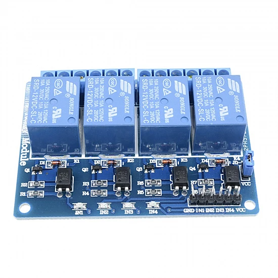 4 Channel 12V Relay Module with Optocoupler