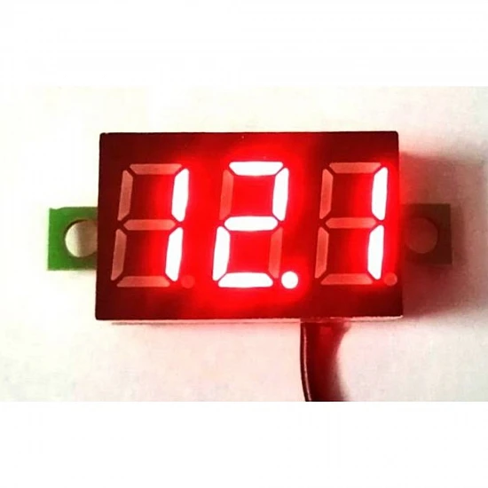 0.36 Inch 2-Wire LED Digital Voltmeter DC 2.7V-32V Red