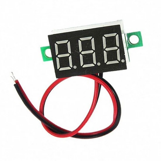 0.36 Inch 2-Wire LED Digital Voltmeter DC 2.7V-32V Red
