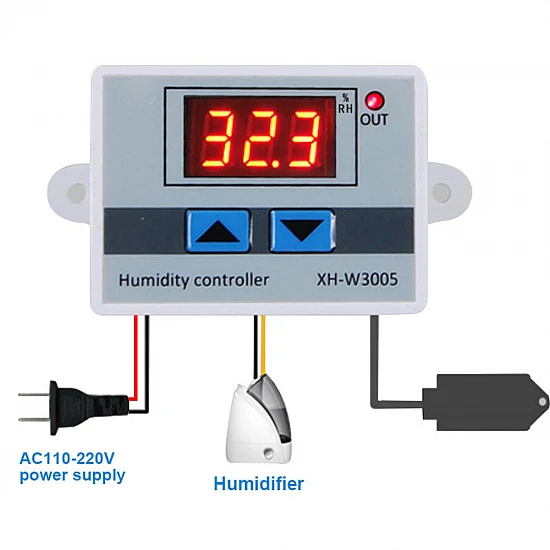 XH-W3005 Digital Humidity Controller Module 110V-220V AC