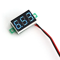 0.36 Inch 2-Wire LED Digital Voltmeter DC 2.7V-32V Blue