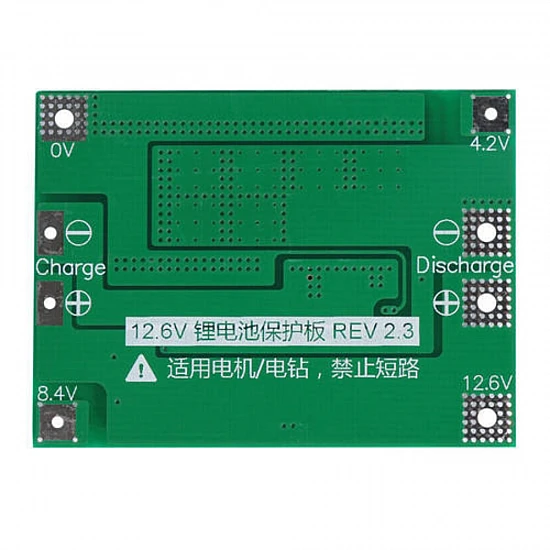 3S 60A 12.6V Li-ion Battery Protection Board BMS with Balance/Equalizer