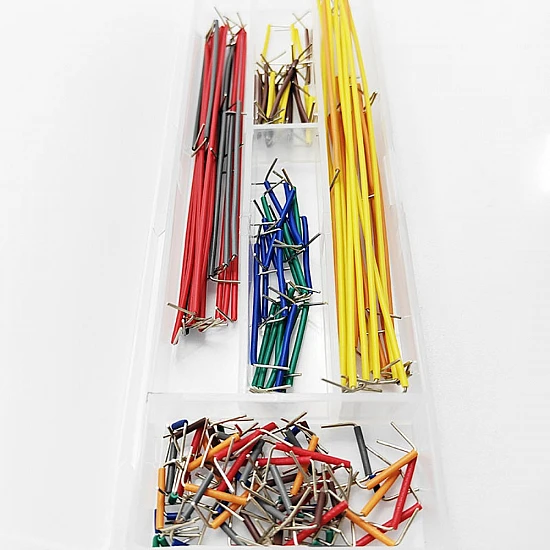 140pcs Pre-formed Breadboard Jumper Wire Kit with Box