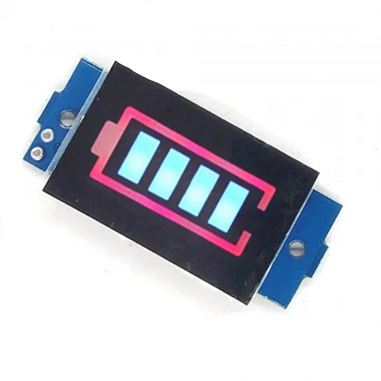2S Lithium Battery Capacity Indicator Module 8.4V Blue Display