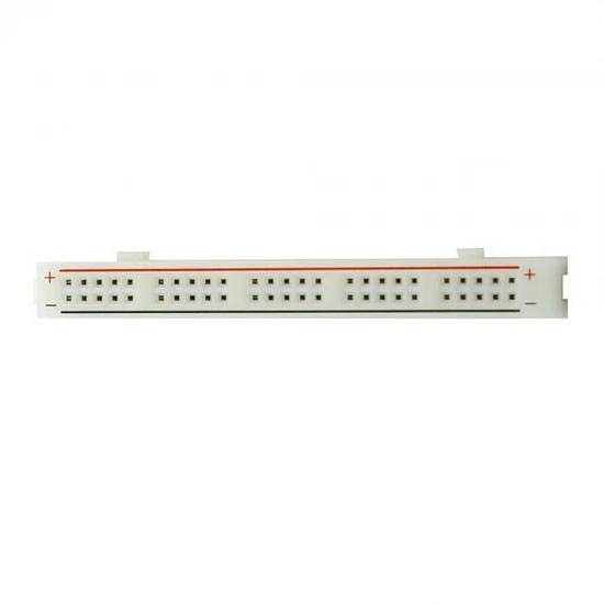 50-Hole Mini Breadboard Power Distribution Strip White