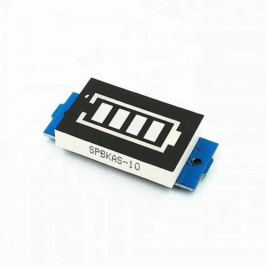3.7V 1S Lithium Battery Capacity Indicator Module Blue Display