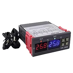 STC-3008 Dual Digital Temperature Controller 110-220V AC