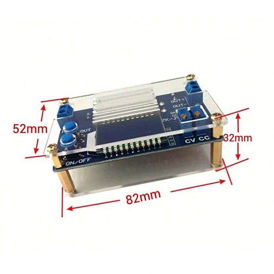 ZK-J5X 5A CNC Buck Step-Down Converter Module LCD Display