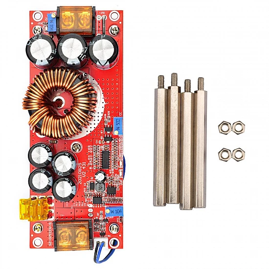 1800W DC-DC Boost Converter CV CC Adjustable Power Supply