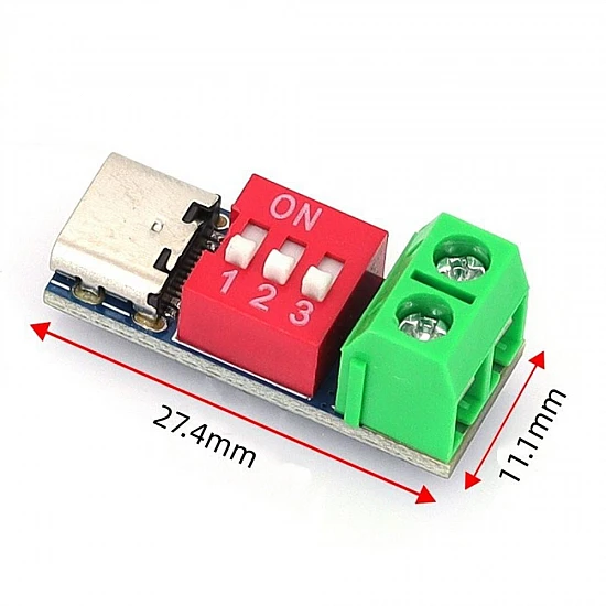 USB-C PD QC Fast Charge Decoy Trigger Board 5V-20V