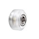 Small Transparent V-Wheel Polycarbonate Pulley with 5mm Bore