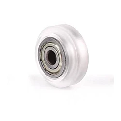 Small Transparent V-Wheel Polycarbonate Pulley with 5mm Bore