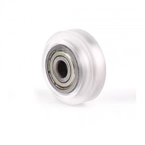 Small Transparent V-Wheel Polycarbonate Pulley with 5mm Bore