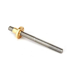 T8 200mm Stainless Steel  Trapezoidal Lead Screw with Brass Nut