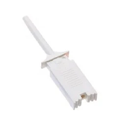 White Mini Test Hook Clip for Logic Analyzers and Multimeters