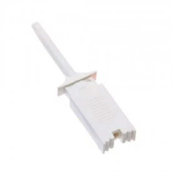 White Mini Test Hook Clip for Logic Analyzers and Multimeters