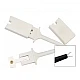 White Mini Test Hook Clip for Logic Analyzers and Multimeters