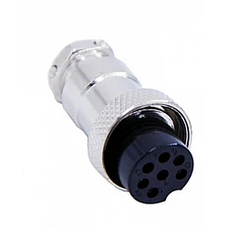 M12 / GX12 7 Pin Female Aviation Plug Connector