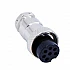 M12 / GX12 7 Pin Female Aviation Plug Connector