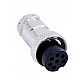 M12 / GX12 7 Pin Female Aviation Plug Connector