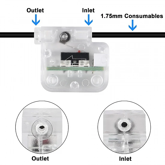1.75mm Filament Runout Detection Sensor Module with 1m Cable
