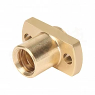 T8 H-Type Brass Flange Nut Pitch 2mm Lead 8mm