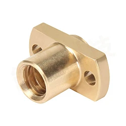 T8 H-Type Brass Flange Nut Pitch 2mm Lead 8mm