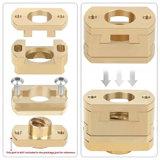 T8 Z-Axis Brass Oldham Coupling for Ender3 3D Printer
