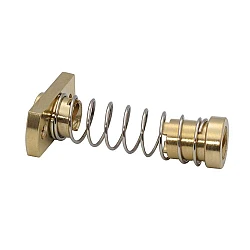 T8 Anti-Backlash Brass Nut Pitch 2mm Lead 8mm with Spring