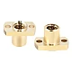 T8 H-Type Brass Lead Screw Flange Nut - Pitch 2mm Lead 2mm