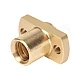 T8 H-Type Brass Lead Screw Flange Nut - Pitch 2mm Lead 2mm