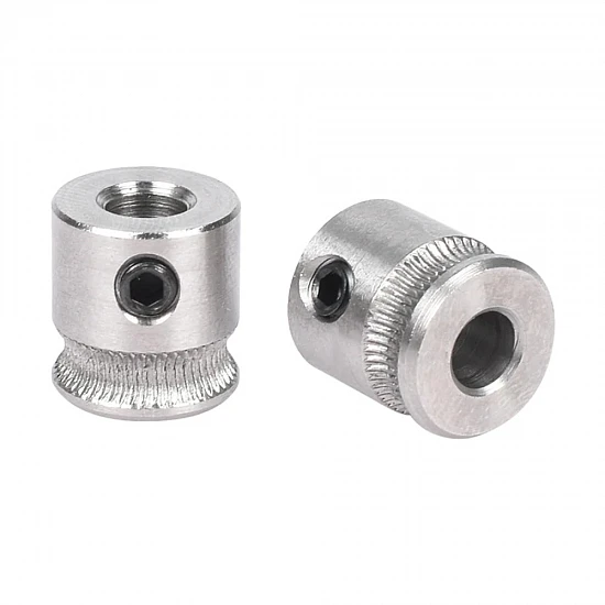 MK8 Stainless Steel Extruder Feed Gear 5mm Bore