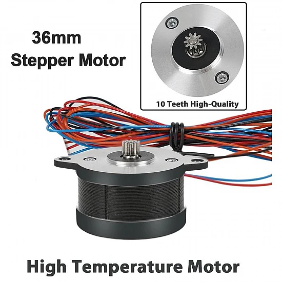 NEMA 14 36mm Round Pancake Stepper Motor for Voron Galileo