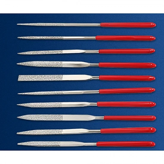 10Pcs Diamond Needle File Set 3x140mm for 3D Prints & Metal