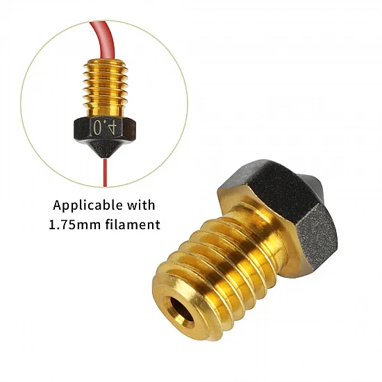 E3D V6 Teflon Coated Brass 0.4mm Nozzle for 1.75mm filament