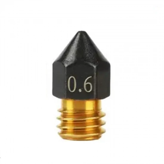 MK8 Teflon Coated Brass 0.6mm Nozzle for 1.75mm Filament 