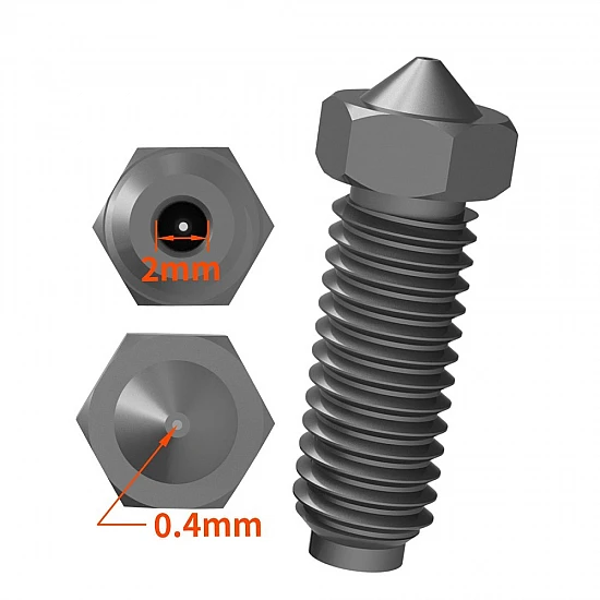 Zongwei Cube S1C Extruder Hot End Kit 0.4mm Brass Nozzle