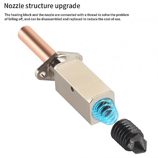 Bambu Lab X1/P1P Upgraded Hardened Steel Hotend 2.0
