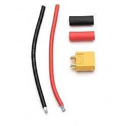 XT-60 Male Battery Connector with 10cm 14AWG Wire kit