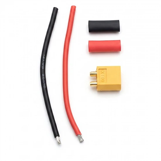 XT-60 Male Battery Connector with 10cm 14AWG Wire kit