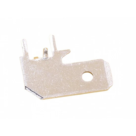 6.3mm Flag-Shaped PCB Inserts 250 Type Elbow with Positioning Pads