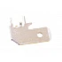 6.3mm Flag-Shaped PCB Inserts 250 Type Elbow with Positioning Pads
